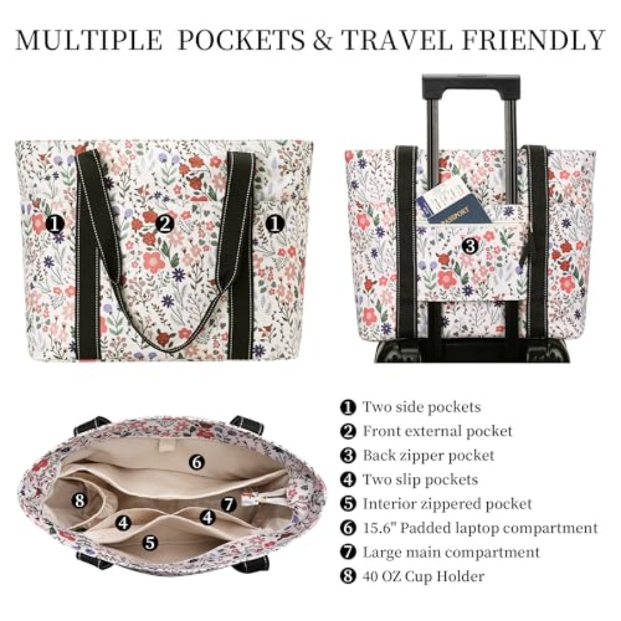 Tote Bag for Women with Laptop - Women'S Bags For Work 评论和价格
