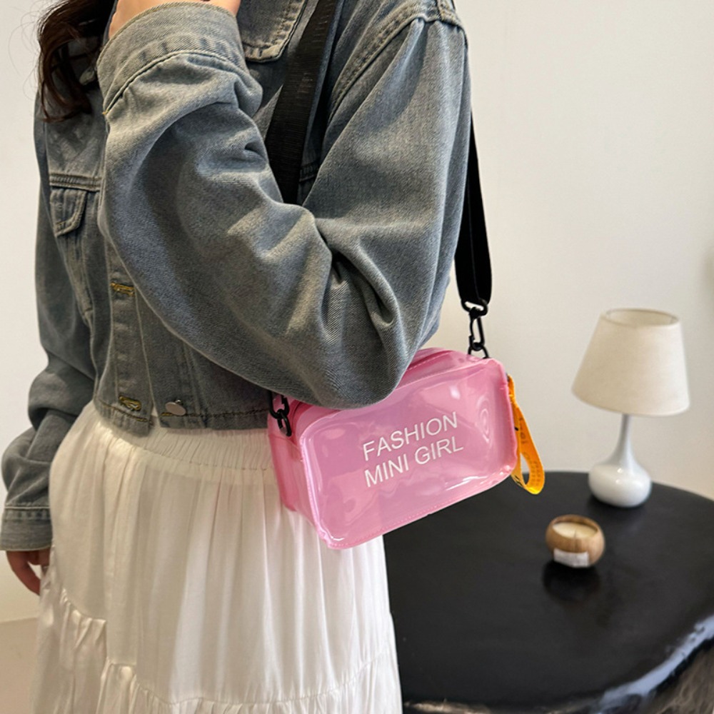 Transparent Jelly PVC Crossbod - Jelly Bag Clear Pvc 评论和价格