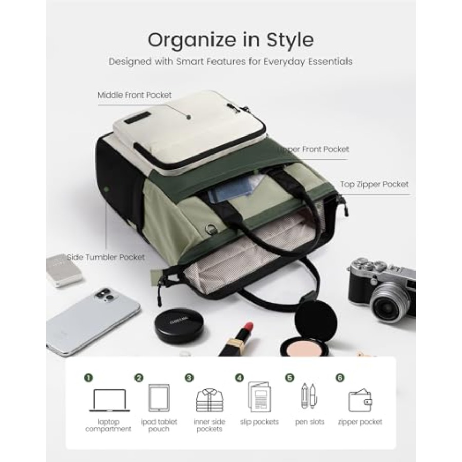 Laptop Backpack for Women Trav - Women'S Bags For Work 评论和价格